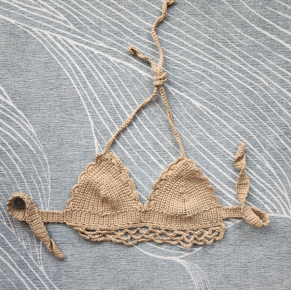 Handmade crochet festival bralette - Picture 1 of 10